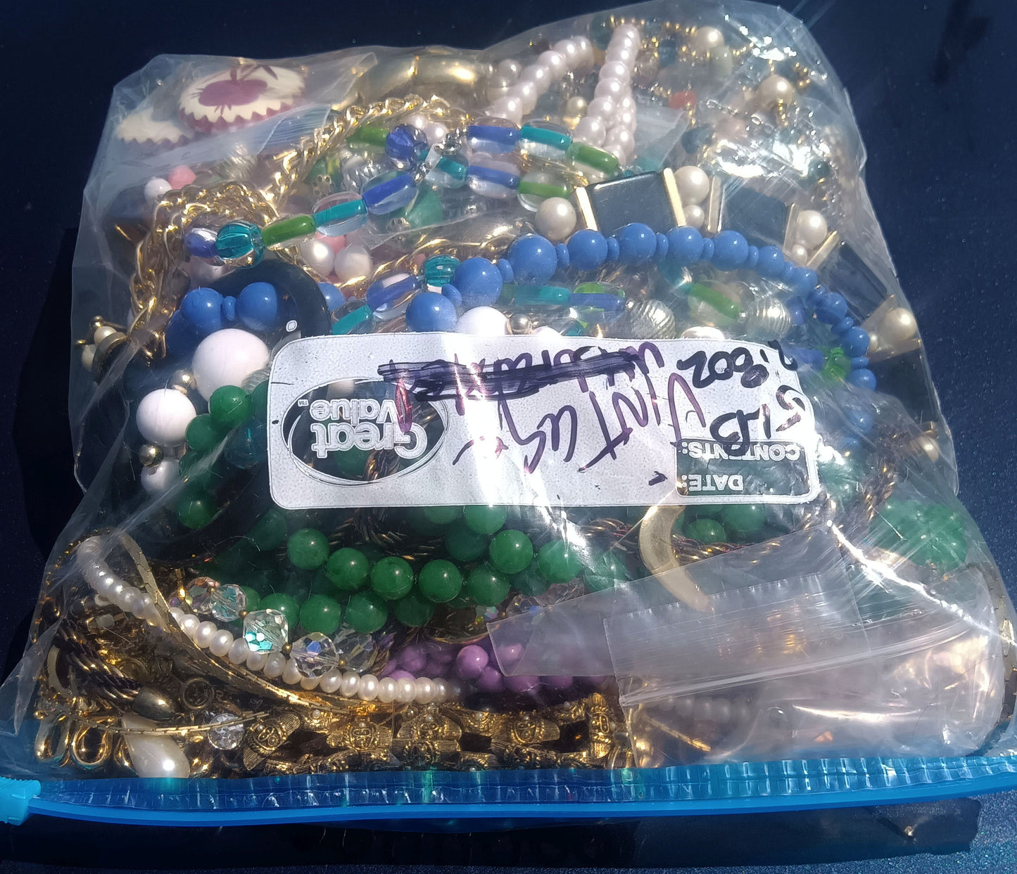 Vintage Mystery Mixed Costume Jewelry Bag #2