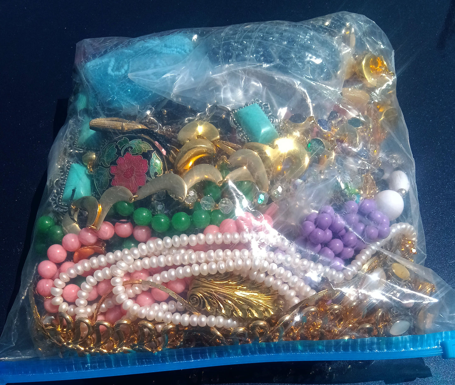Vintage Mystery Mixed Costume Jewelry Bag #2