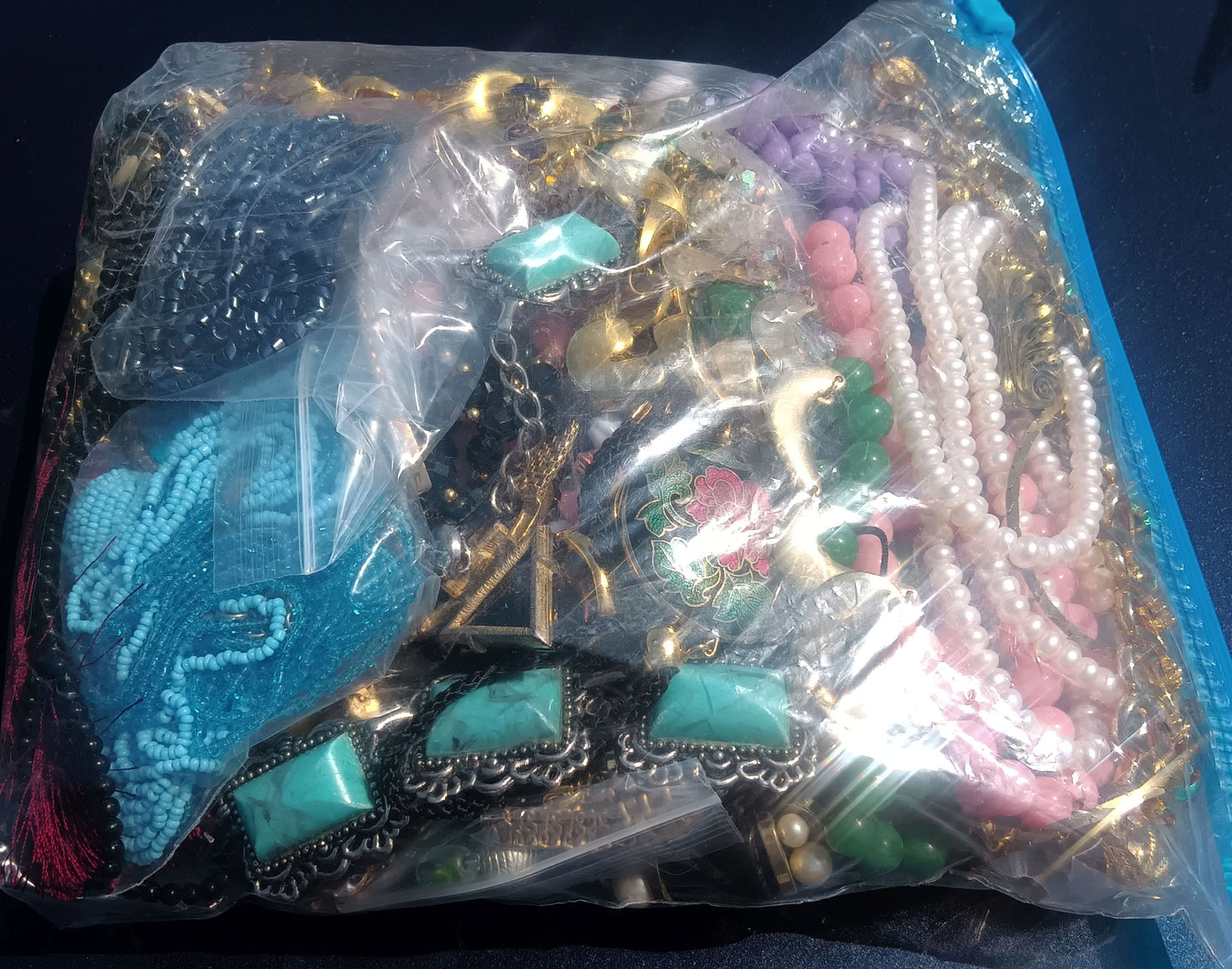 Vintage Mystery Mixed Costume Jewelry Bag #2