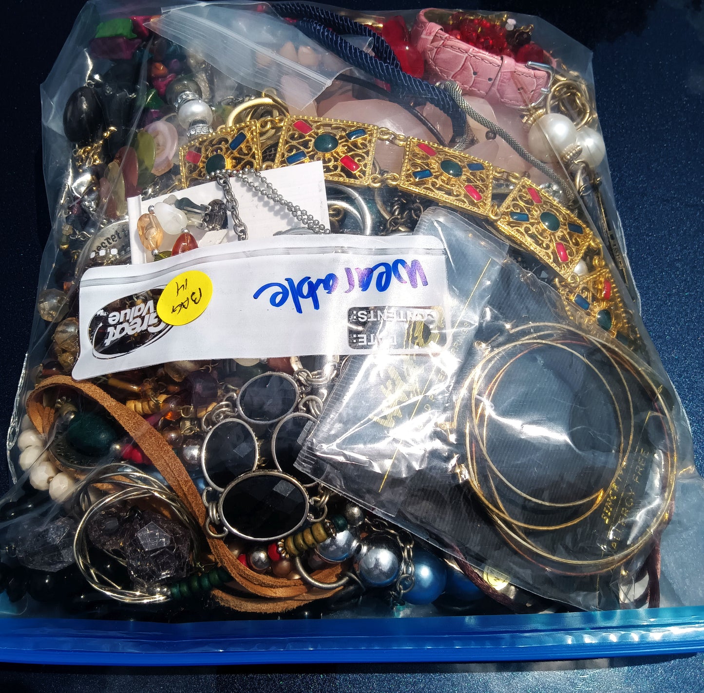 Wearable Mixed Costume Jewelry Mystery Bag #14