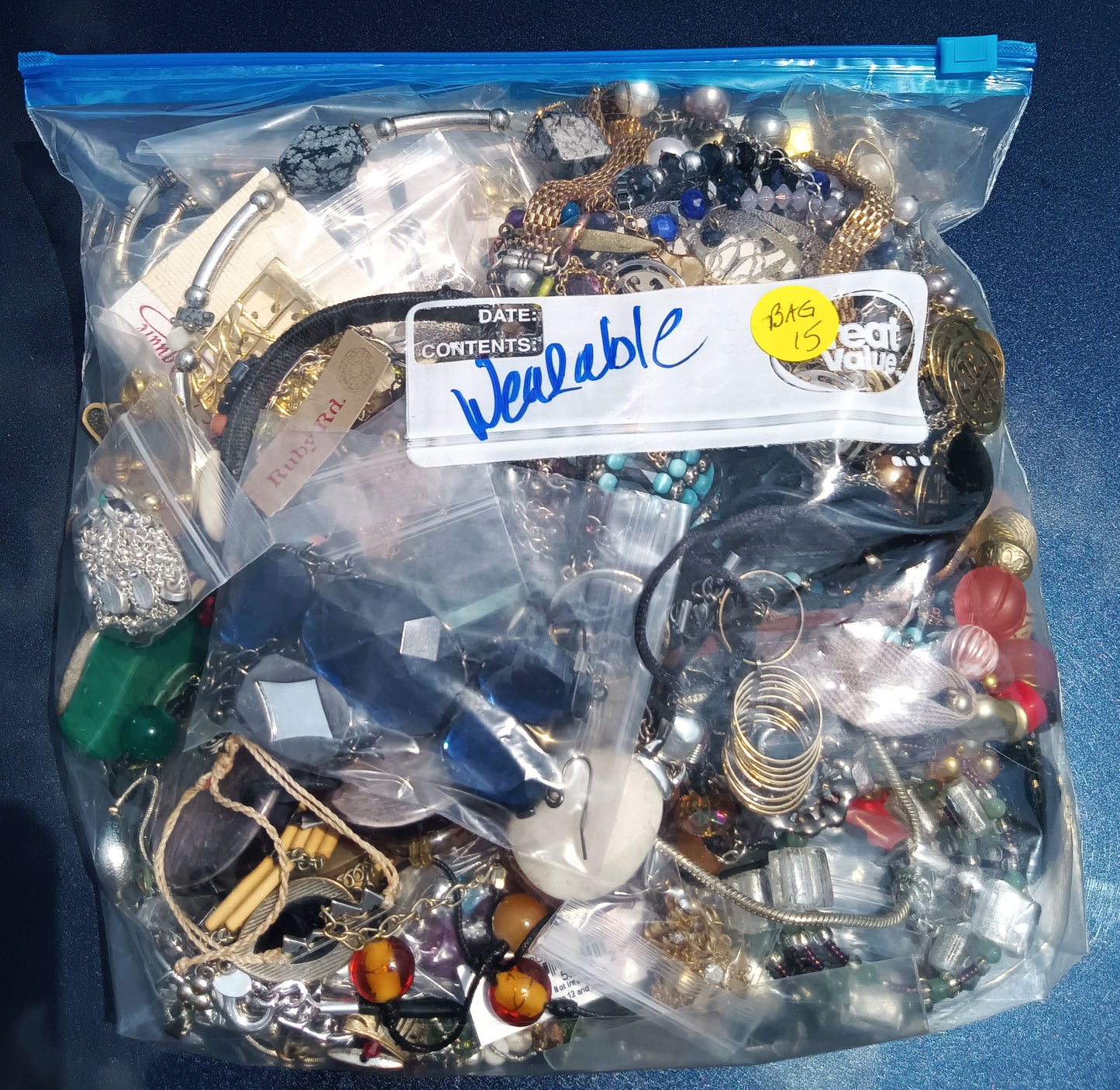 Wearable Mixed Costume Jewelry Mystery Bag #15
