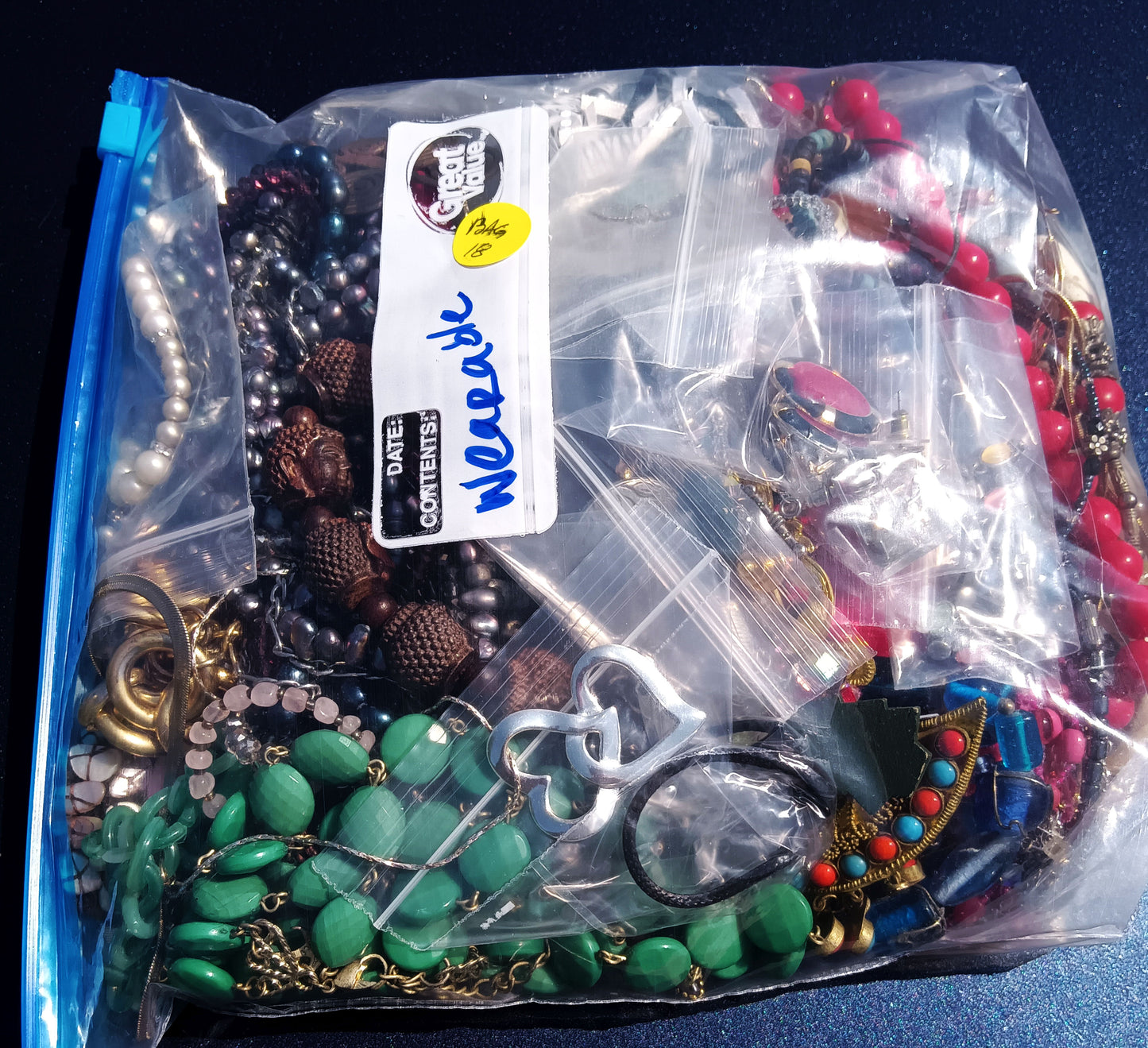 Wearable Mixed Costume Jewelry Mystery Bag #18