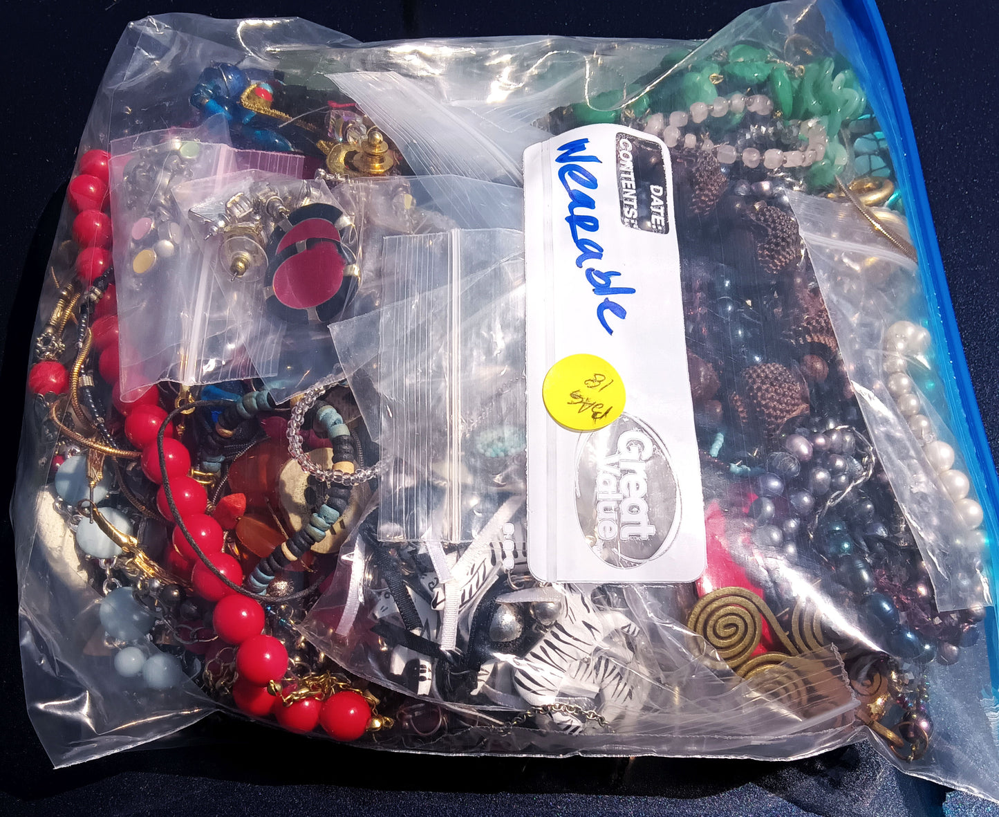 Wearable Mixed Costume Jewelry Mystery Bag #18
