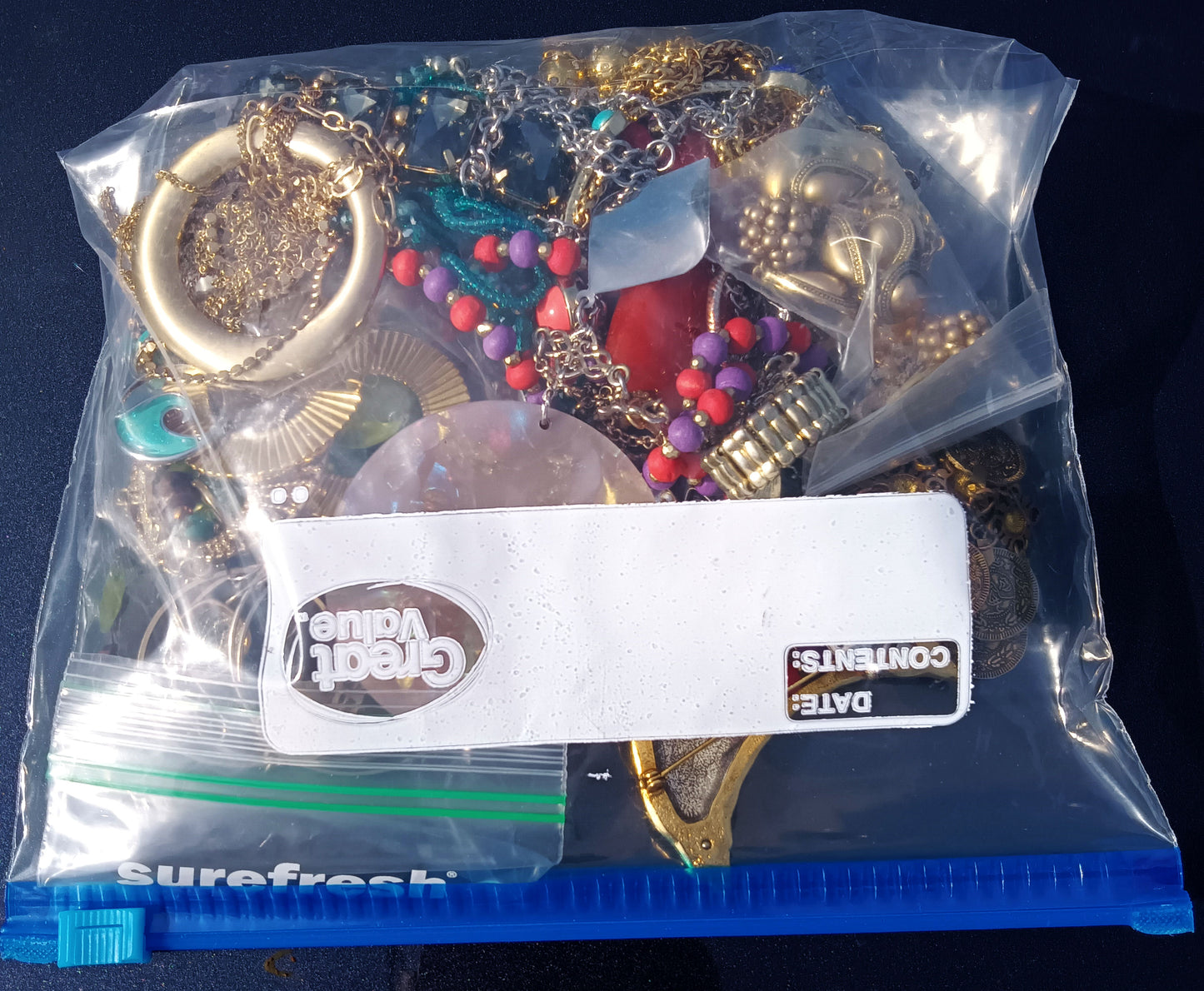 Mystery Mixed Costume Jewelry Bag - 1 Pound - No. 25