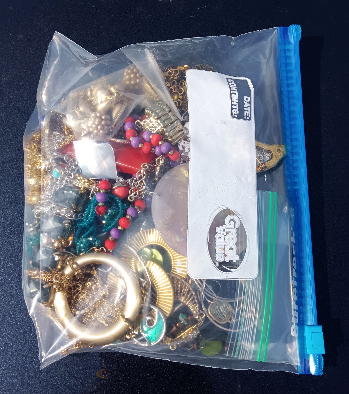 Mystery Mixed Costume Jewelry Bag - 1 Pound - No. 25