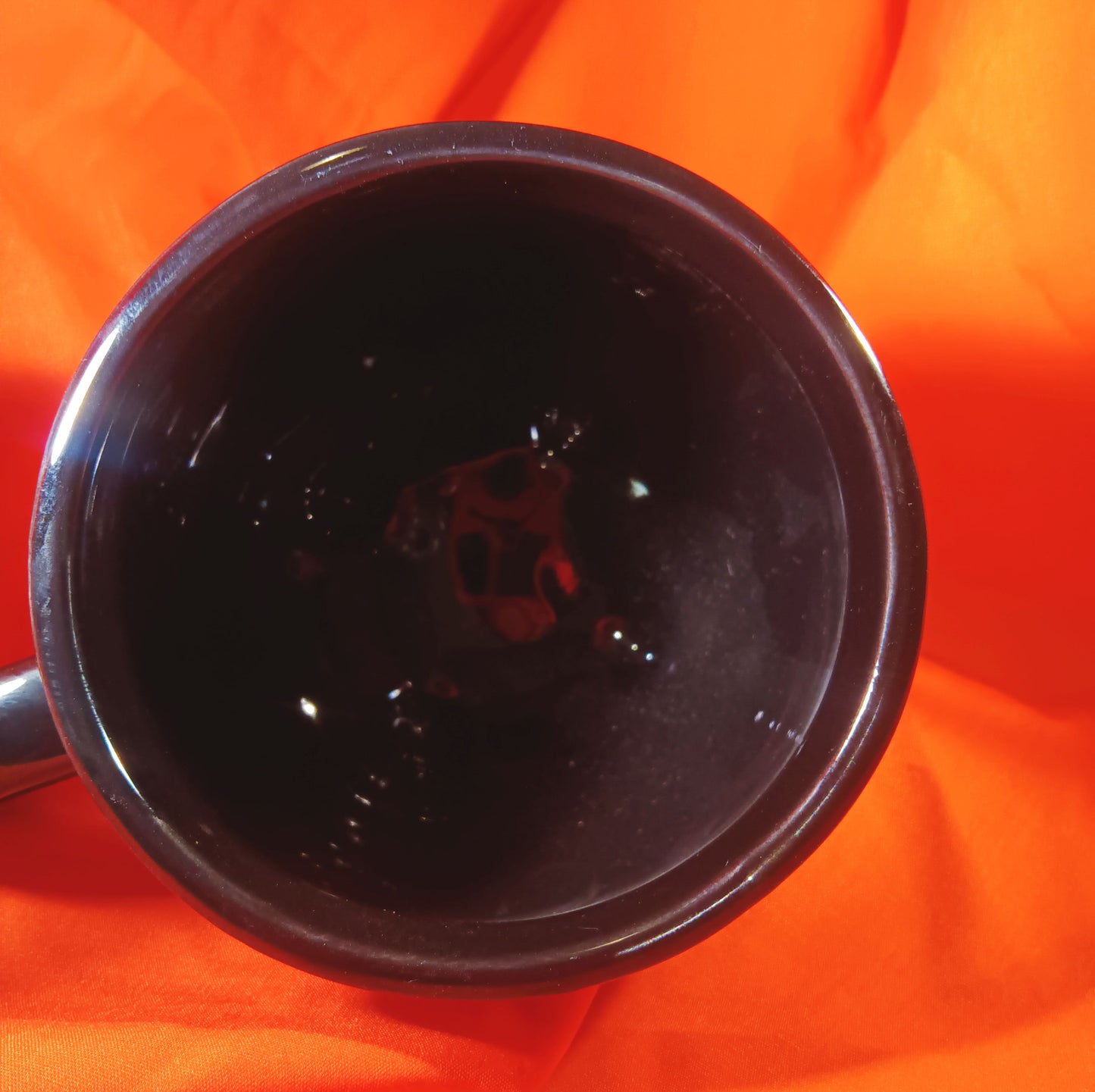 Threshold BLACK CAULDRON Coffee MUG Tea Cup 12oz Spider Web Halloween Stoneware