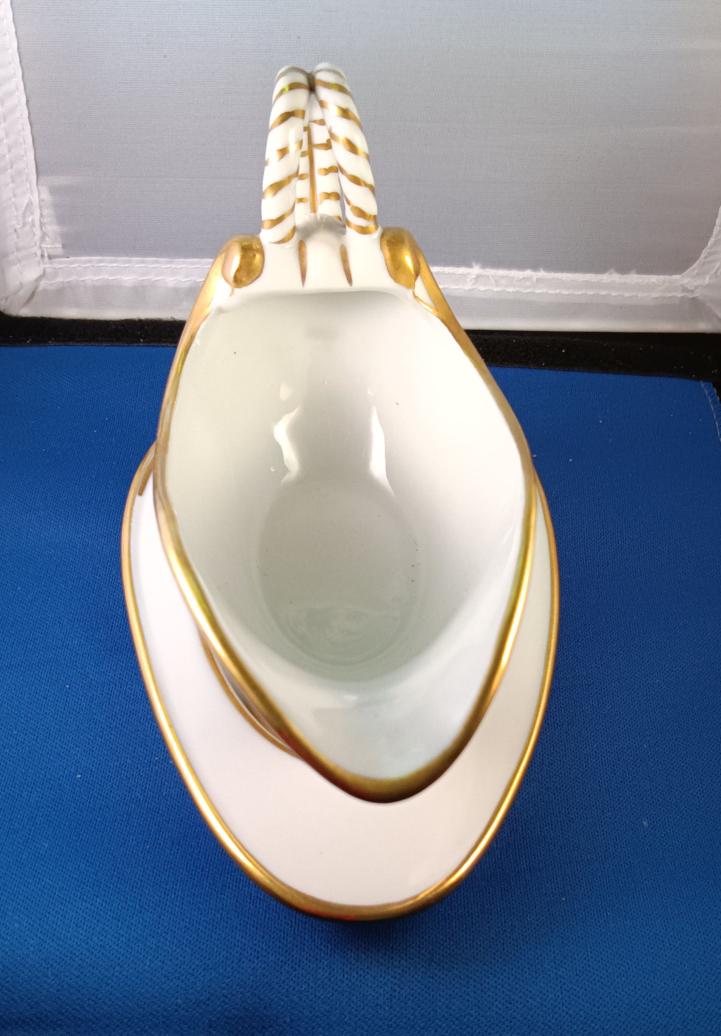 Vintage Victorian Style Porcelain Sauce Dish and Saucer - Andrea – 1950s – Japan