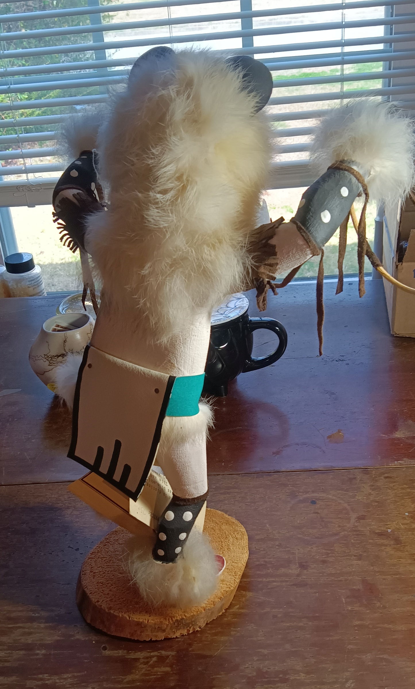 Bear Kachina – Hon Kachina; Dancing; Hopi; Signed by F. Largo