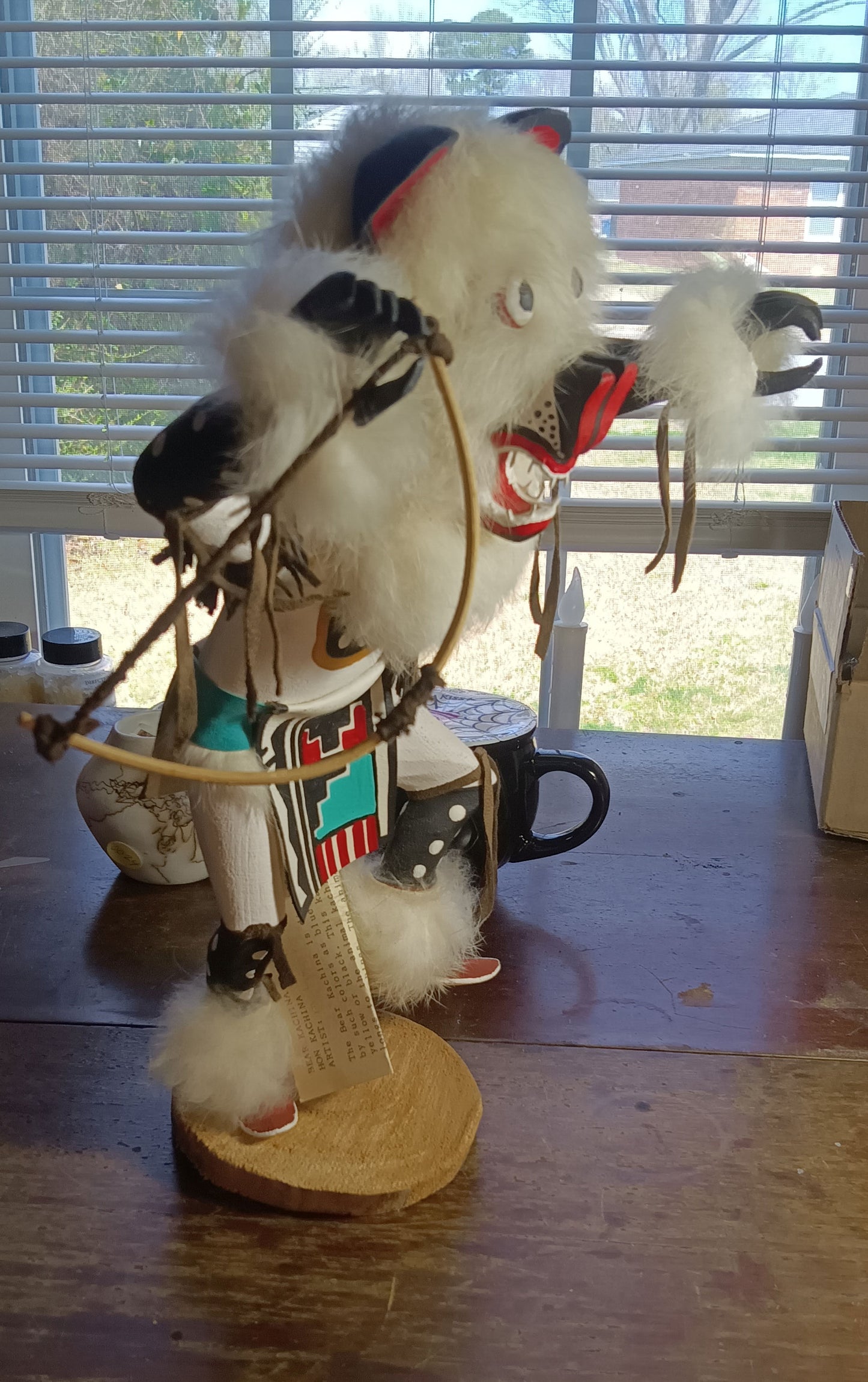 Bear Kachina – Hon Kachina; Dancing; Hopi; Signed by F. Largo