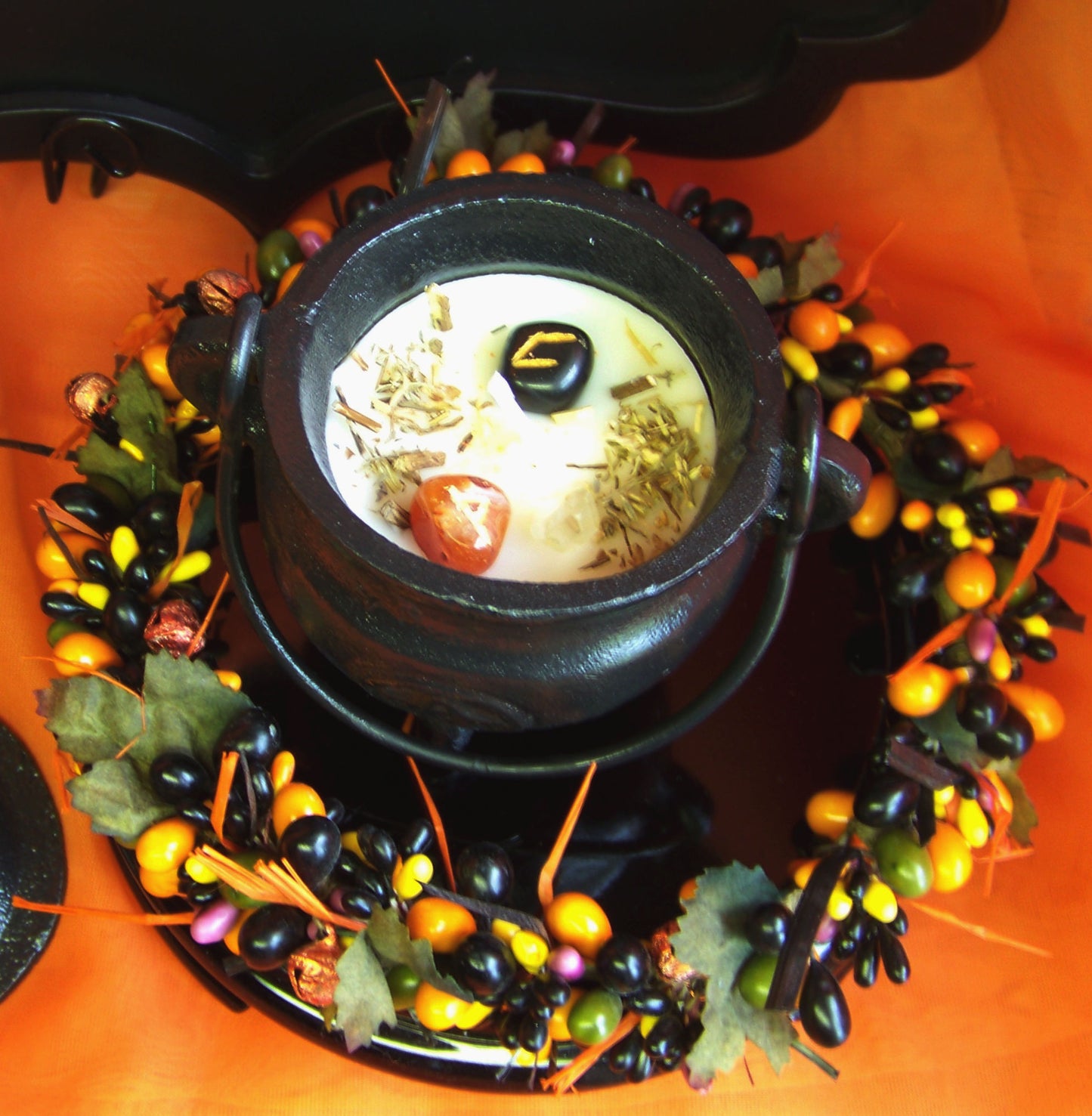 Samhain Cast Iron Cauldron Candle