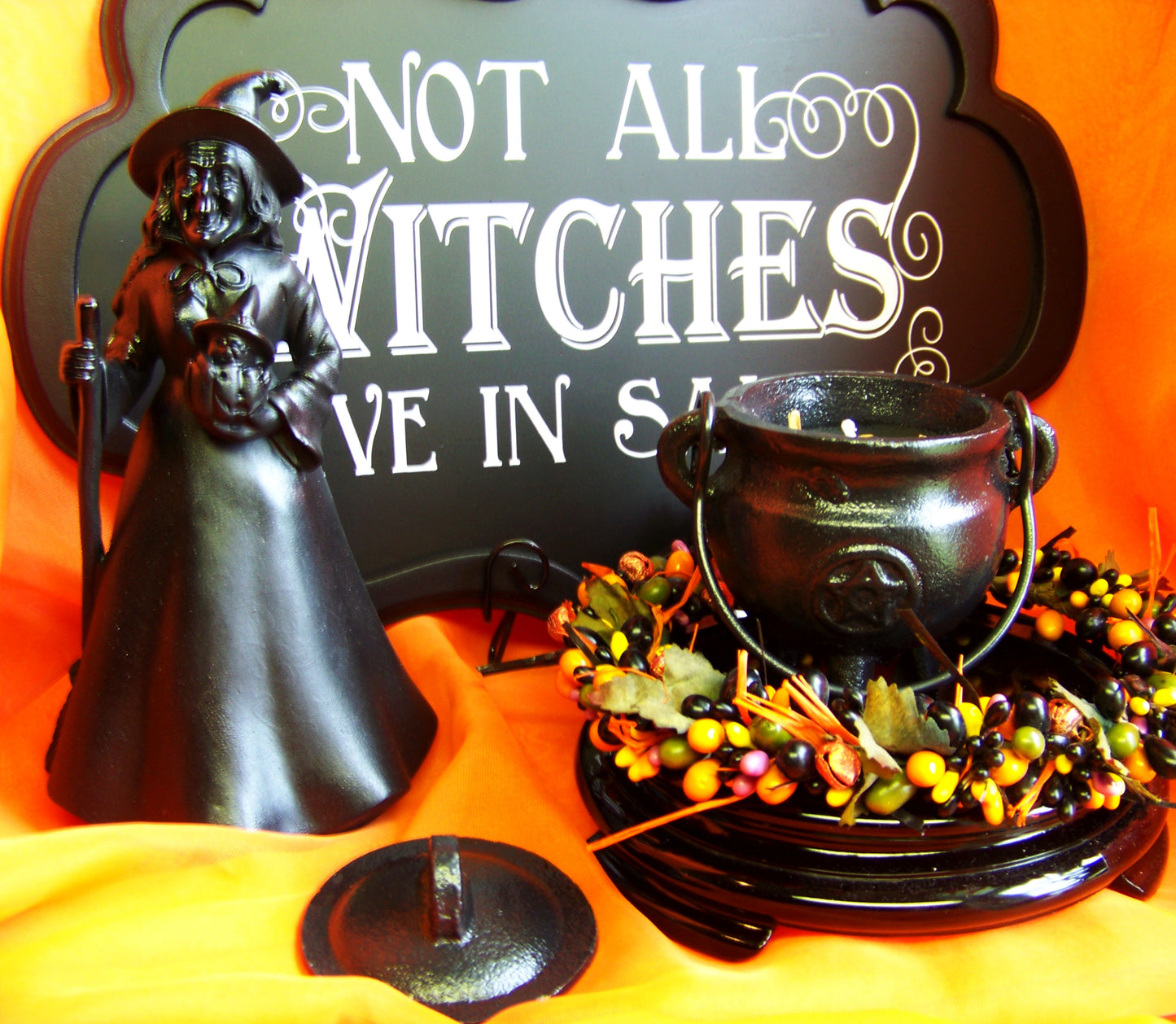 Samhain Cast Iron Cauldron Candle