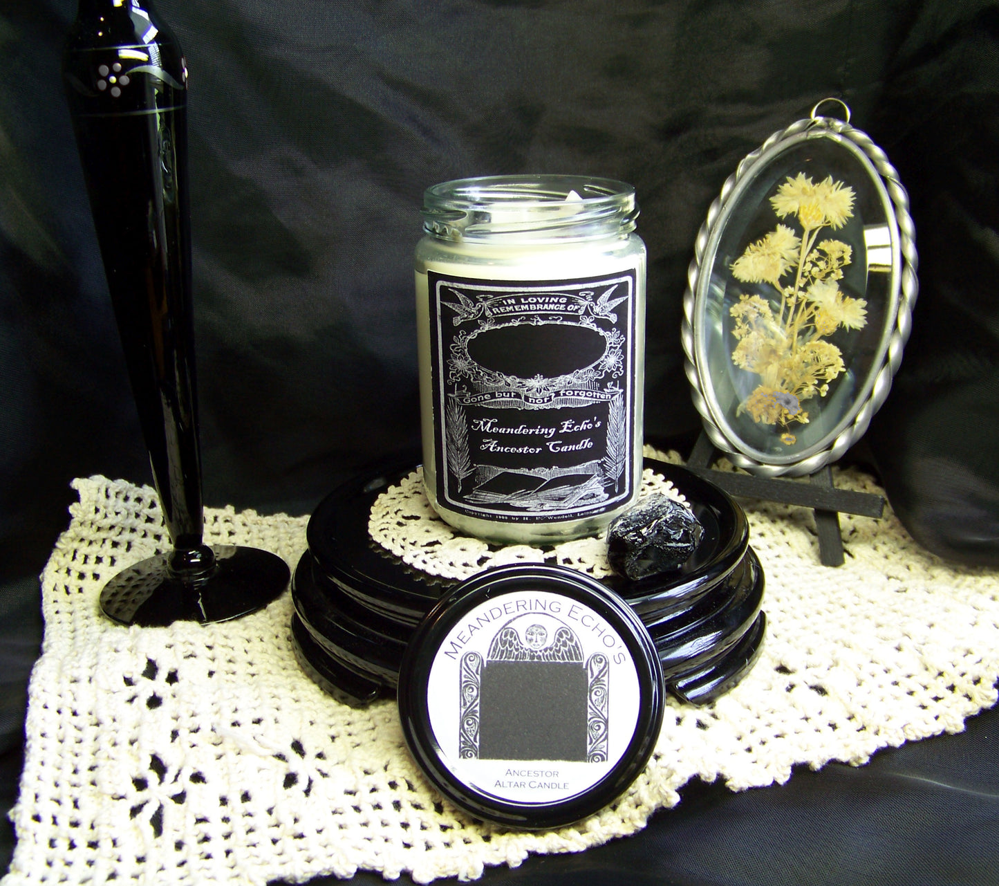 Memorium Candle - Victorian/Edwardian Style