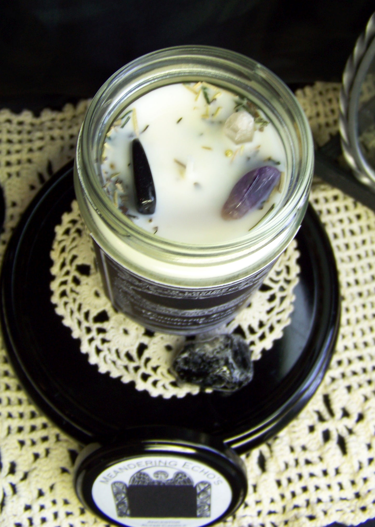 Memorium Candle - Victorian/Edwardian Style