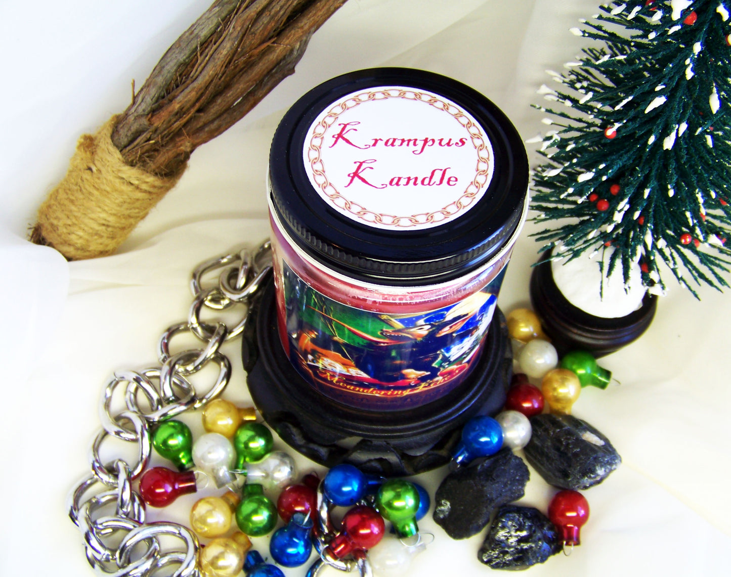Krampus Candle