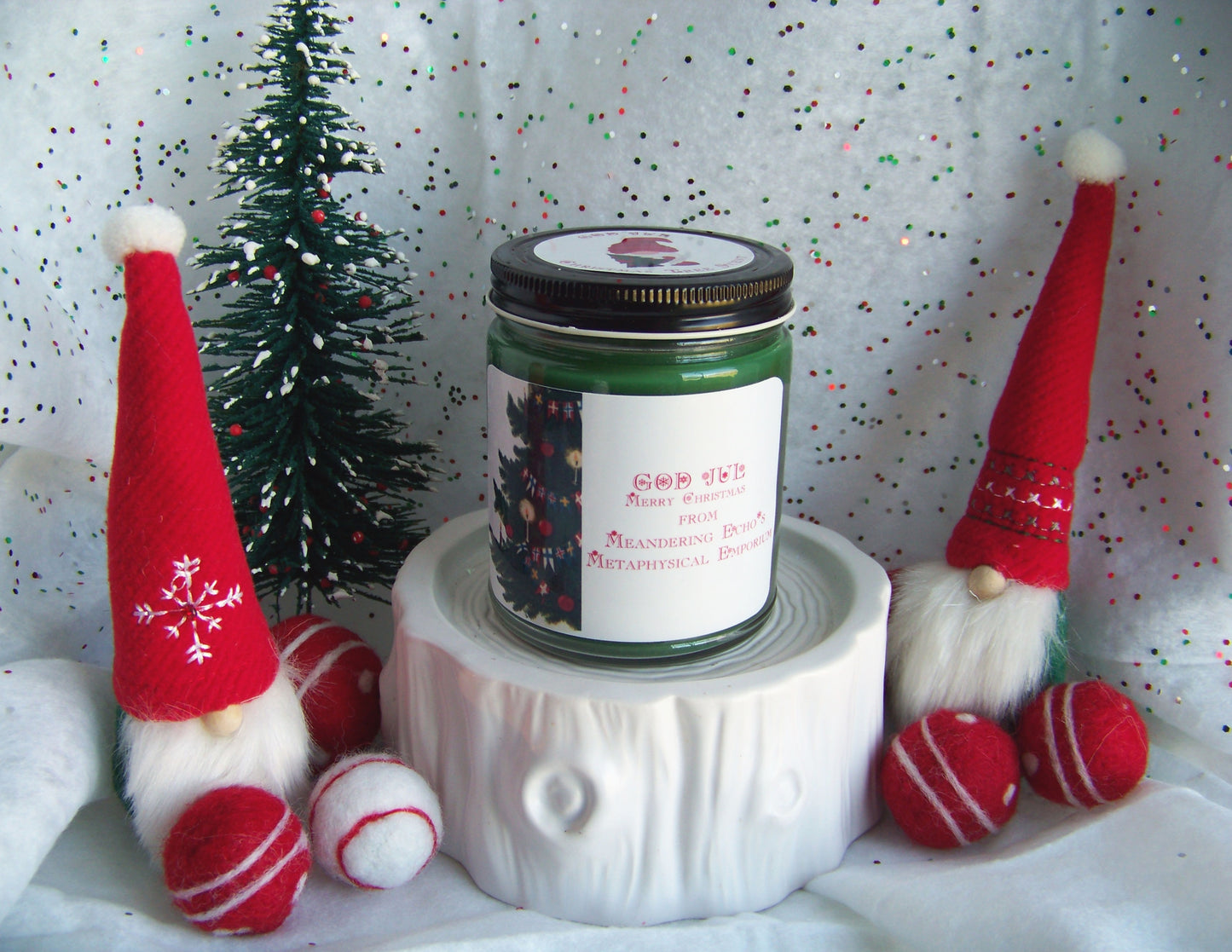 "God Jul" - Merry Christmas Candle