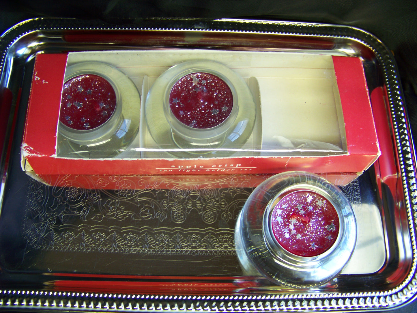Pier 1 Imports Apple Crisp Tea Light Candles - Set of 3