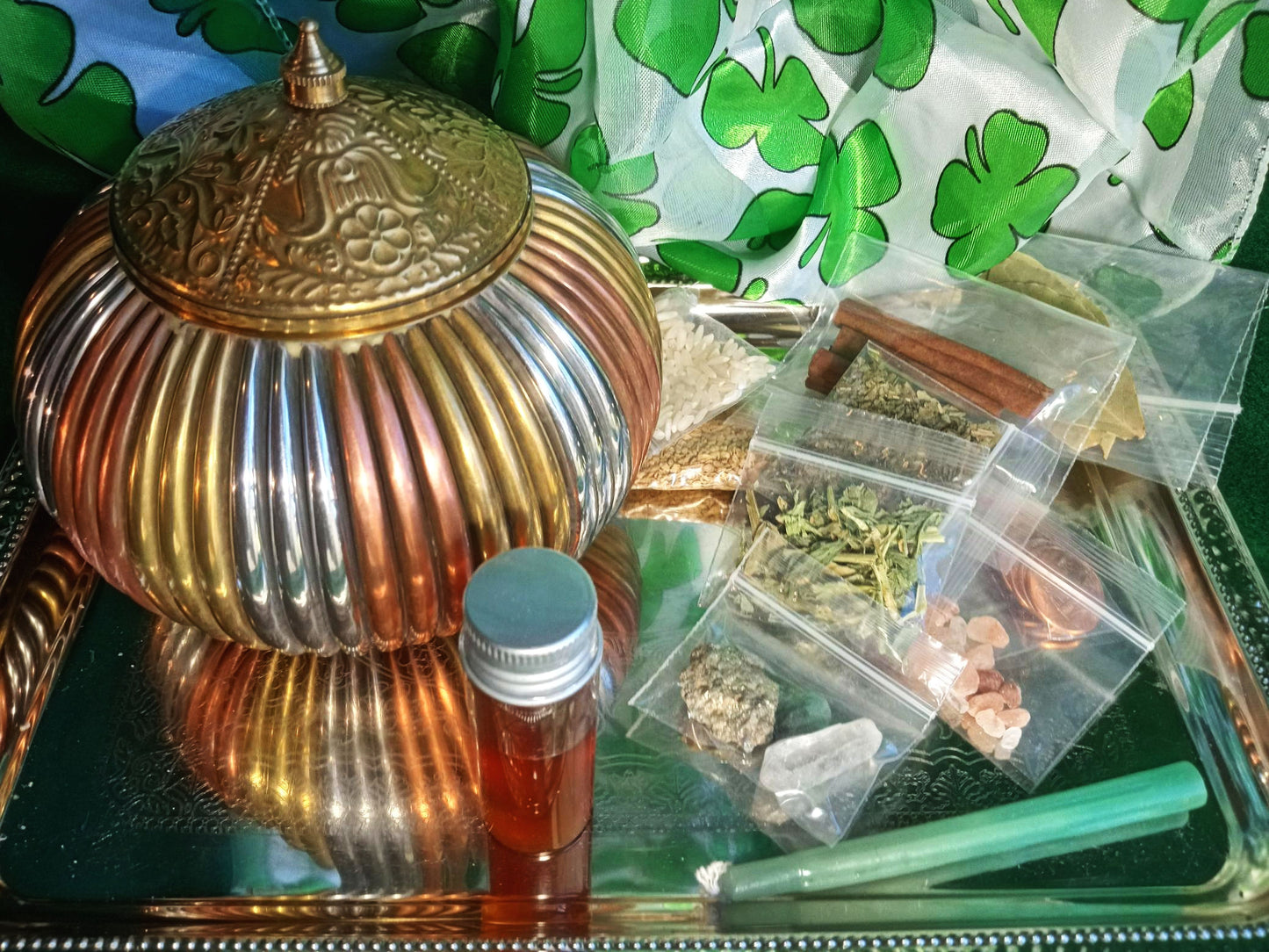 Prosperity/Abundance Spell Jar - 4 inch Jar