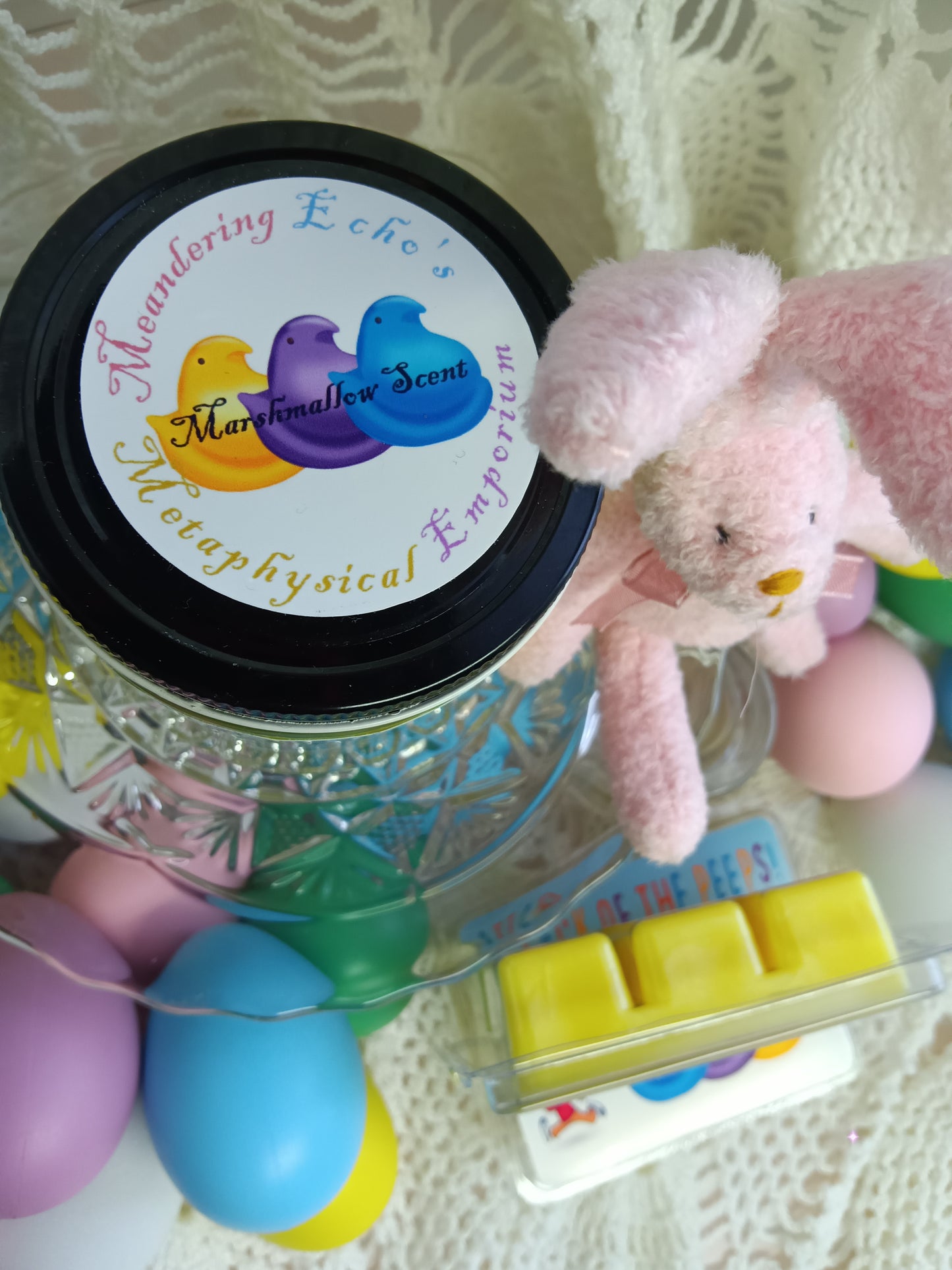 Attack of the Peeps! Easter Candle