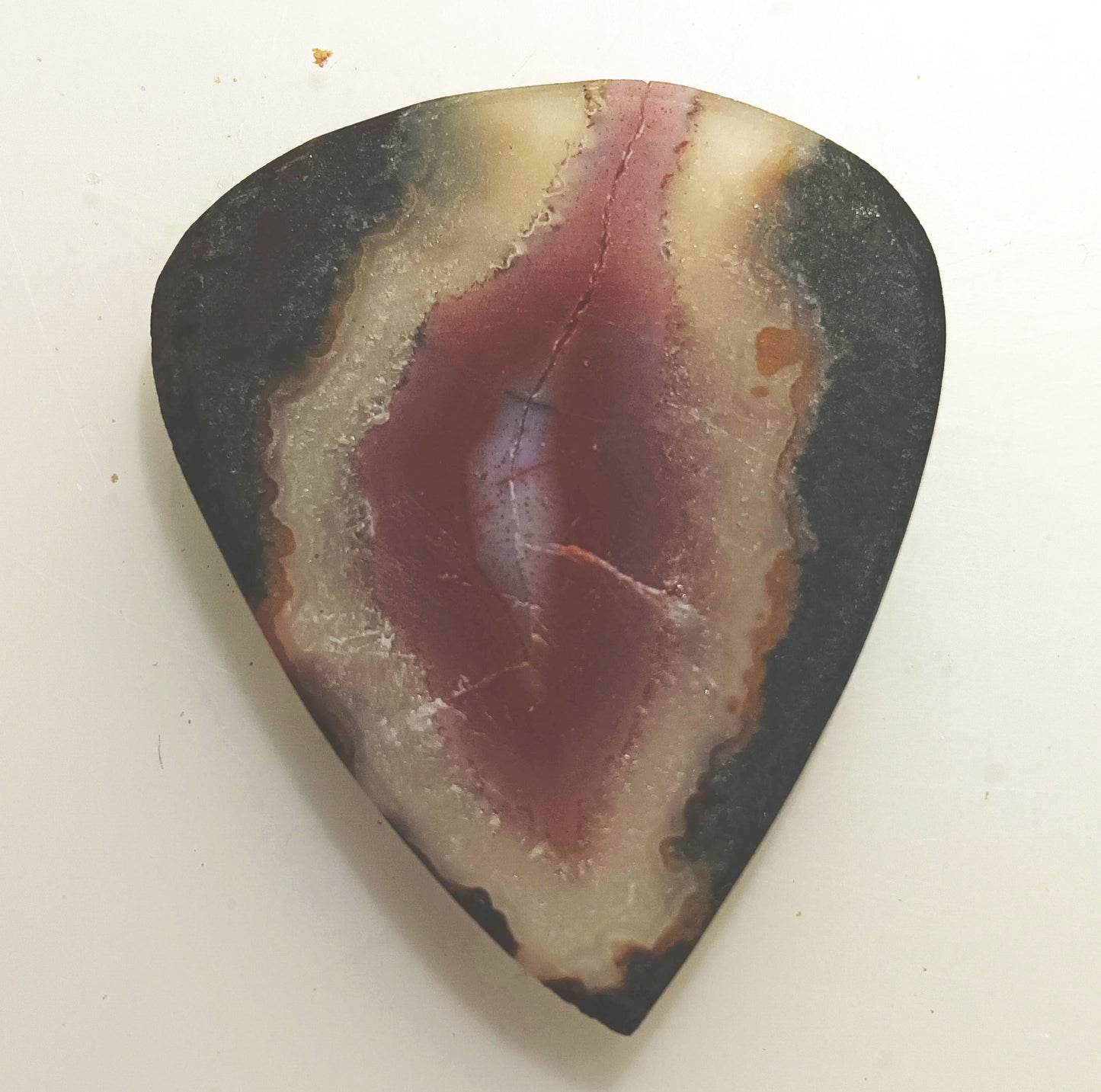 Cathedral Agate Stone Guitar Pick - (2.8mm thick)