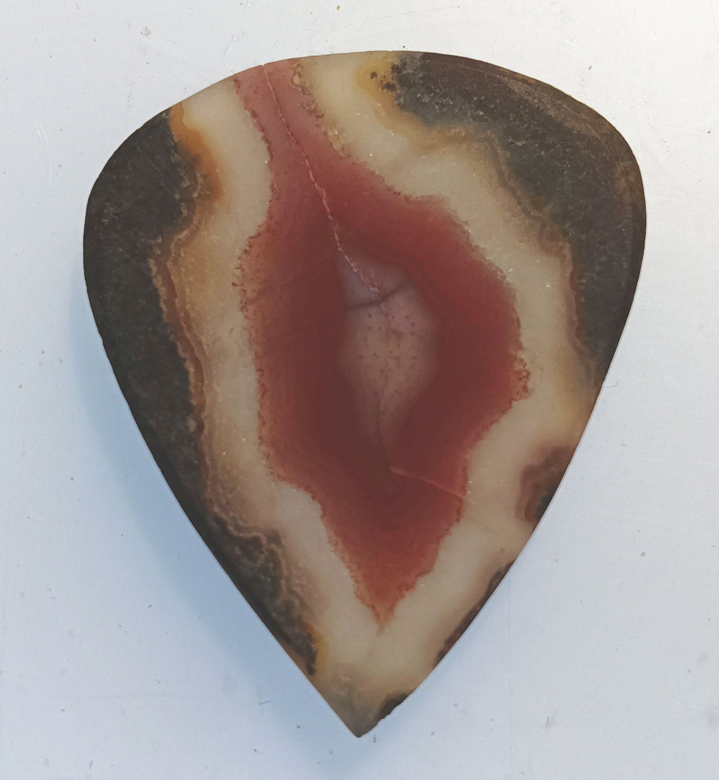 Cathedral Agate Stone Guitar Pick - (2.8mm thick)