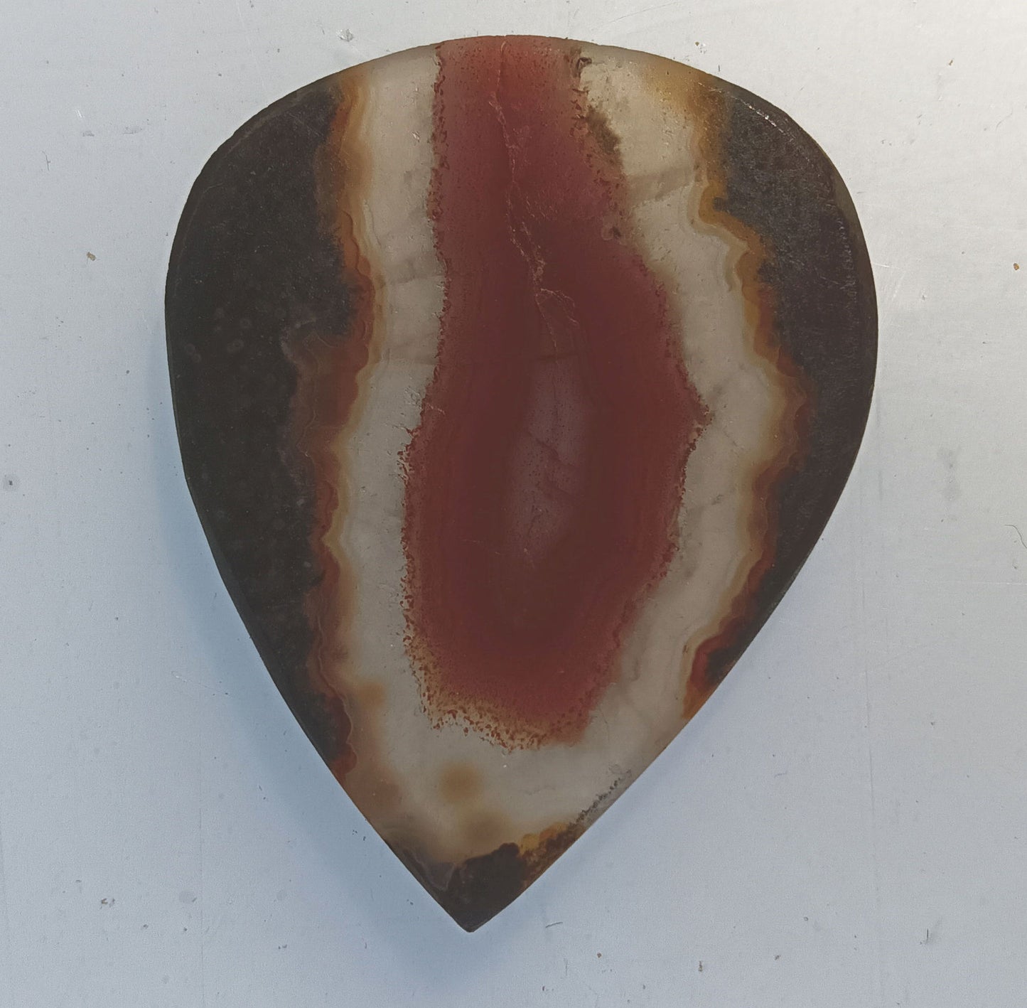 Cathedral Agate Stone Guitar Pick - (2.7mm thick)