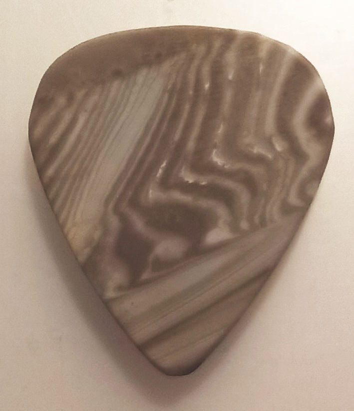 Australian Ribbon Stone Metaphysical Guitar Pick - 29mm wide