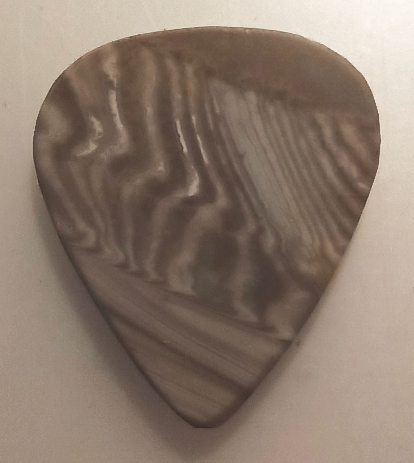 Australian Ribbon Stone Metaphysical Guitar Pick - 29mm wide