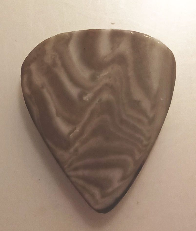 Australian Ribbon Stone Metaphysical Guitar Pick - 28mm wide