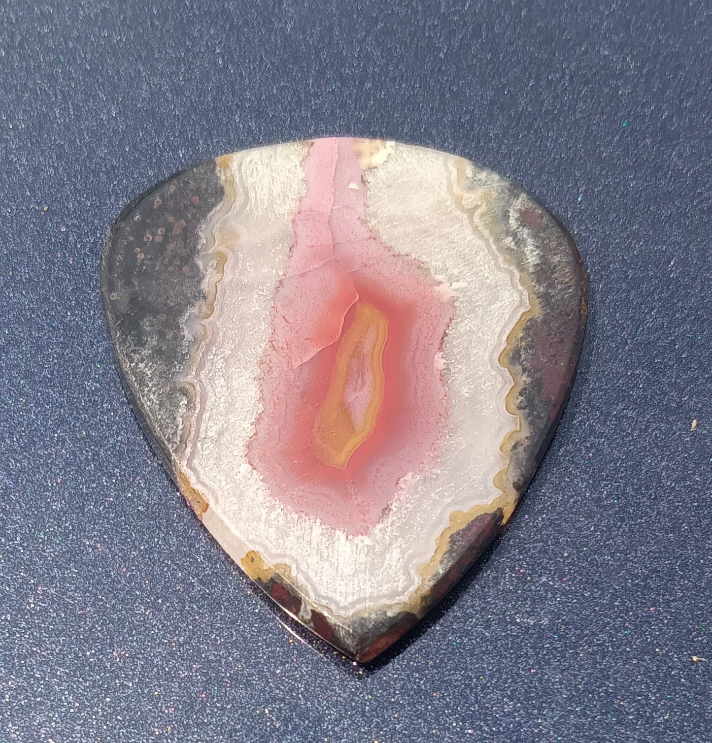 Cathedral Agate Stone Guitar Pick - (2.2mm thick)