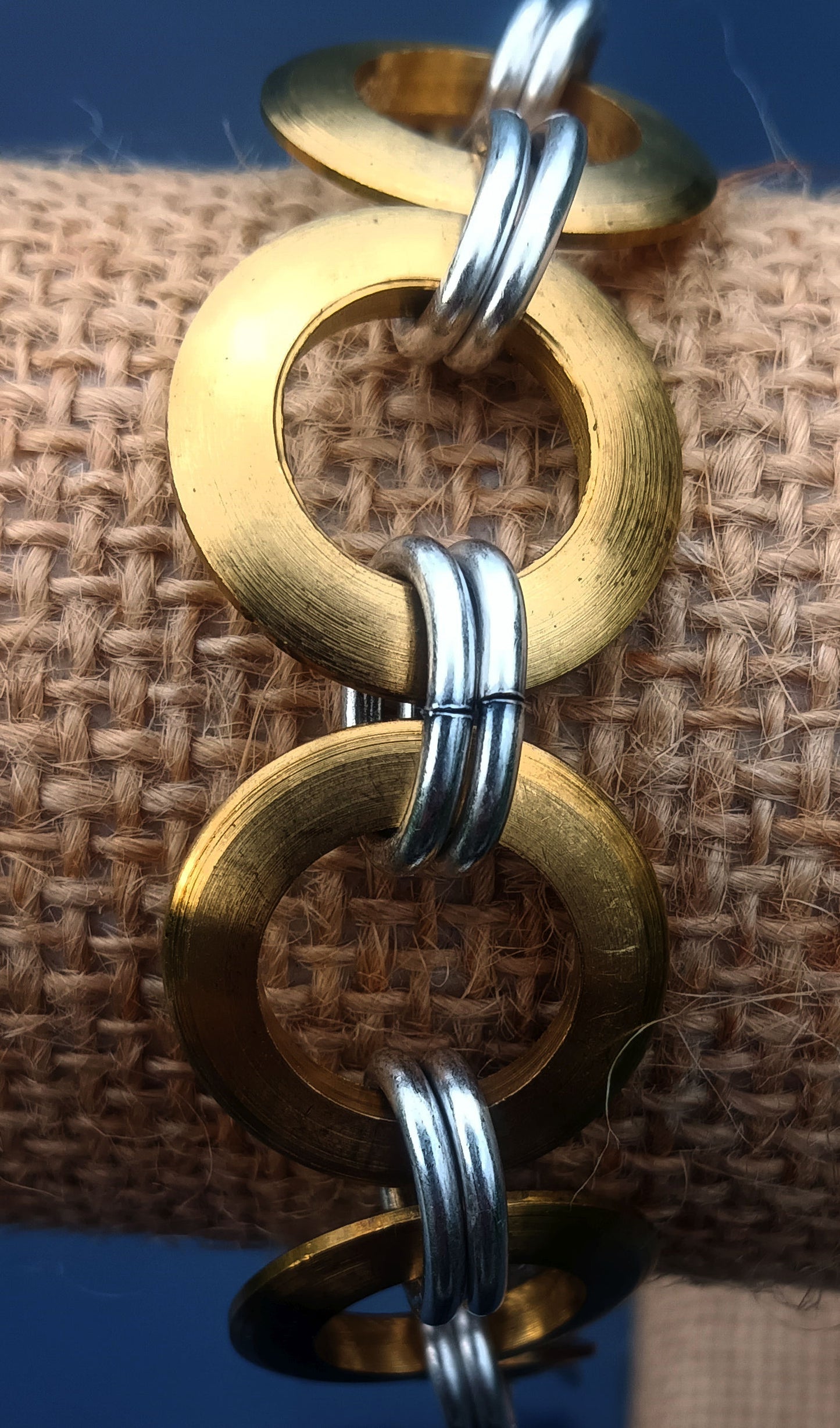 Bronze Linked Circles Bracelet by Lochlin Smith