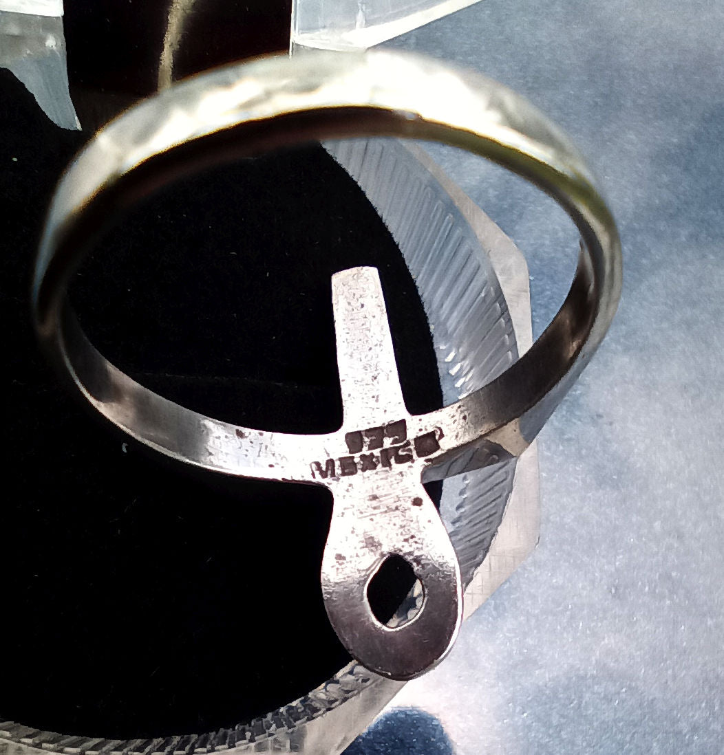 Ankh Sterling Ring - Size 9.5