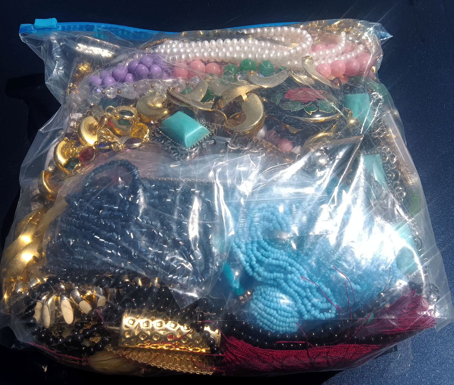 Vintage Mystery Mixed Costume Jewelry Bag #2