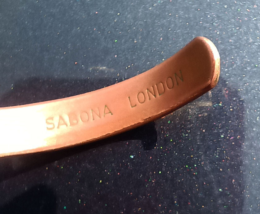 Sabona of London Signed Copper/Gold Toned Bracelet