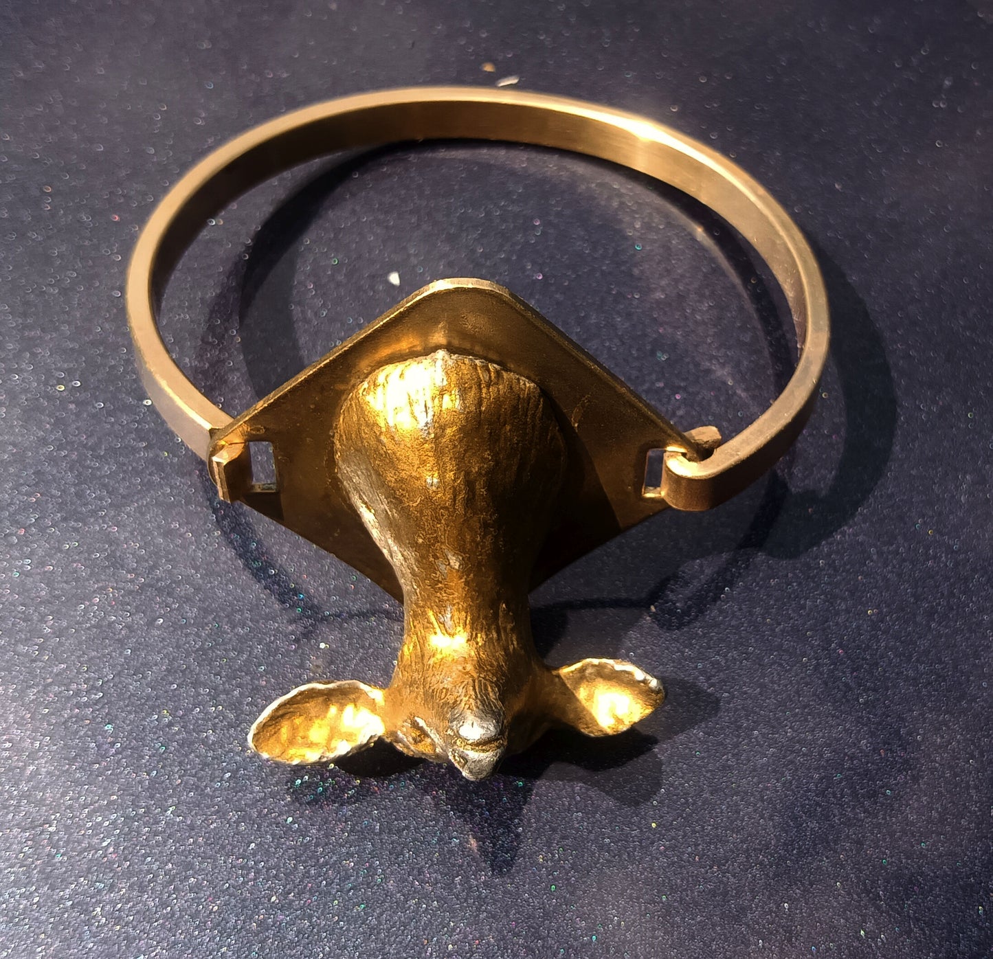 Rare and Unusual Doe (Celtic Hind) Brass Bracelet