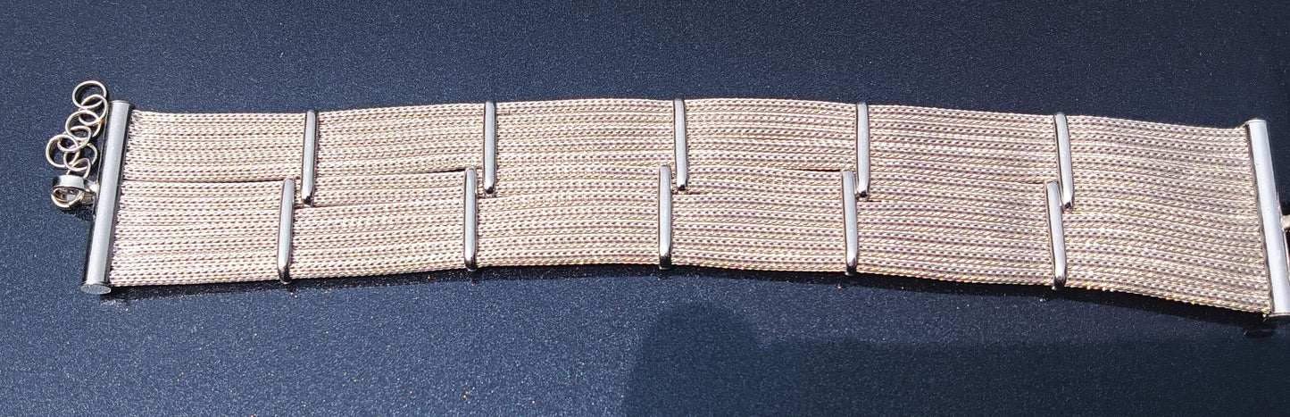 Vintage Fine Mesh 925 Italy Bracelet