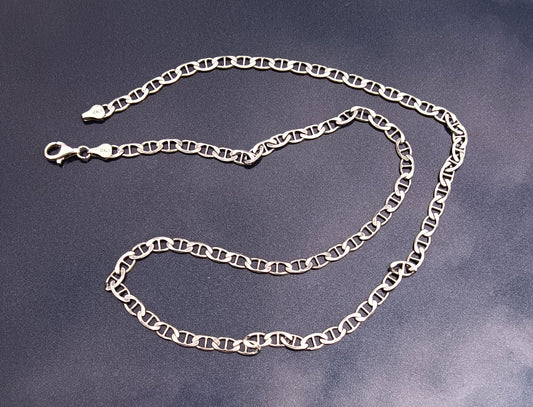 925 Italy Silver Fine Mariners Link Chain