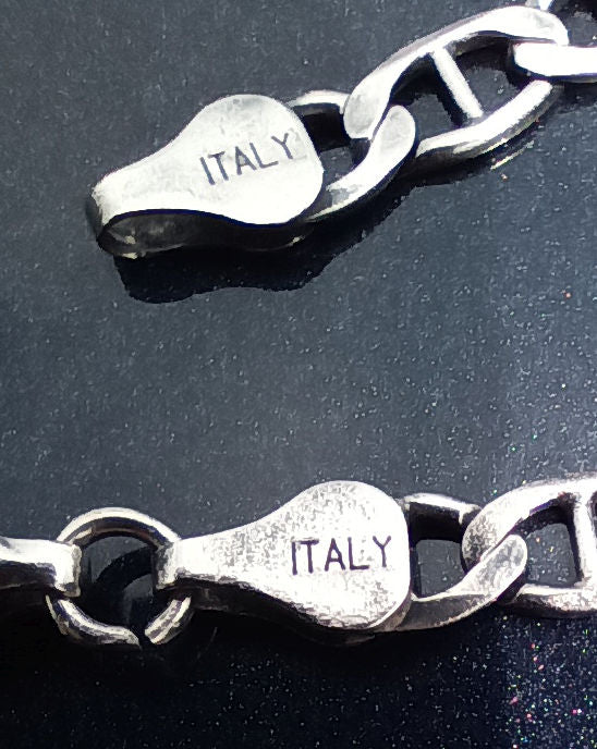 925 Italy Silver Fine Mariners Link Chain