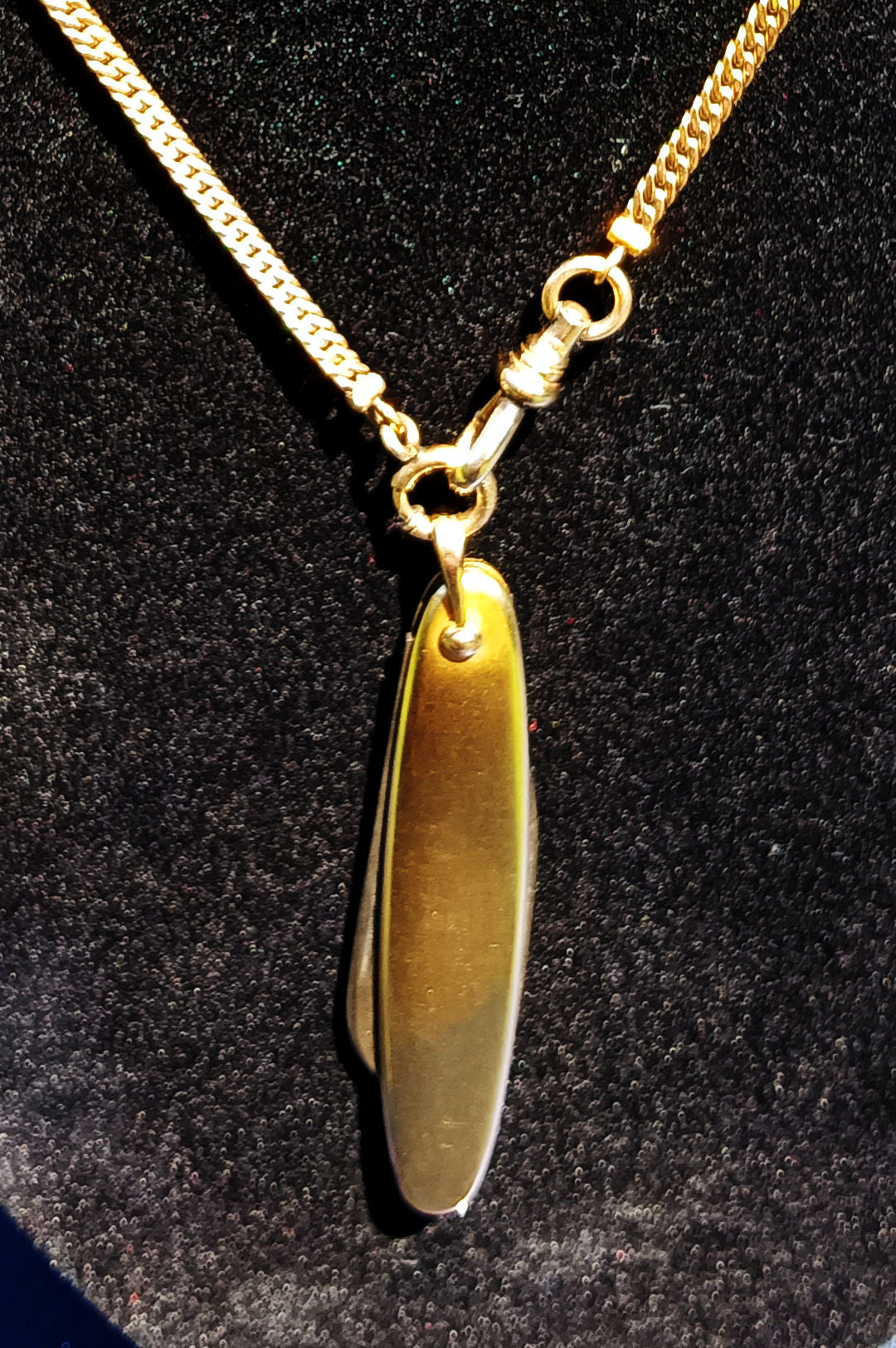 Simmons Watch Chain and Hayward Pocket Knife Necklace. Trendy!