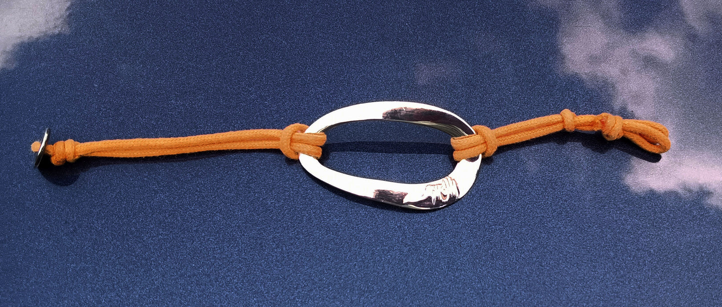 Ippolita Sterling Silver 925 Orange Cord Bracelet