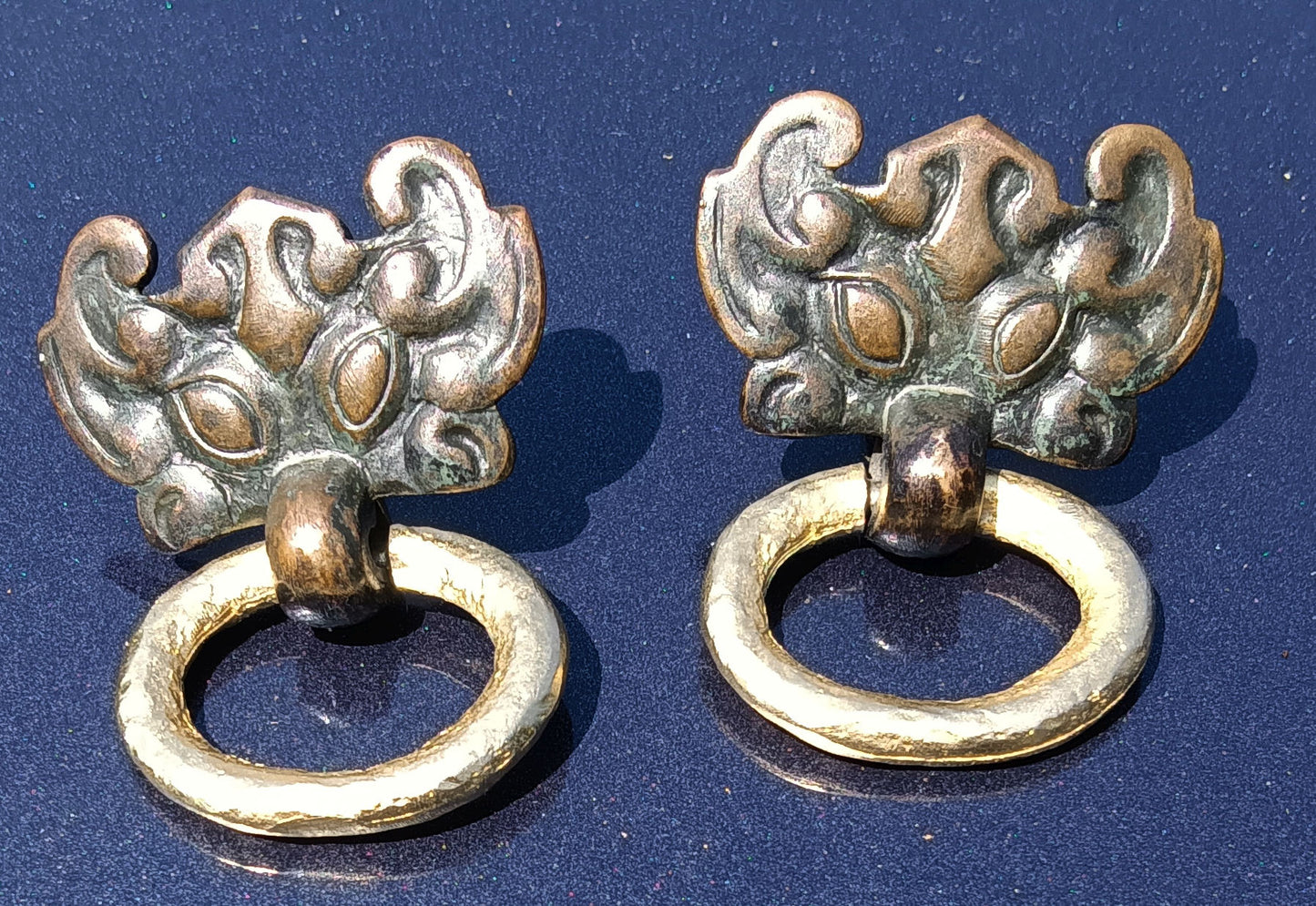 Diane Love for Trifari Ancient Chinese Motif Earrings - Very Rare