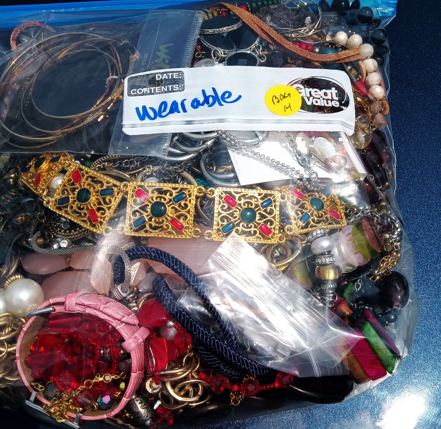 Wearable Mixed Costume Jewelry Mystery Bag #14