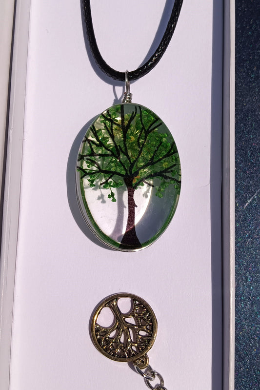 Tree of Life in Glass Necklace