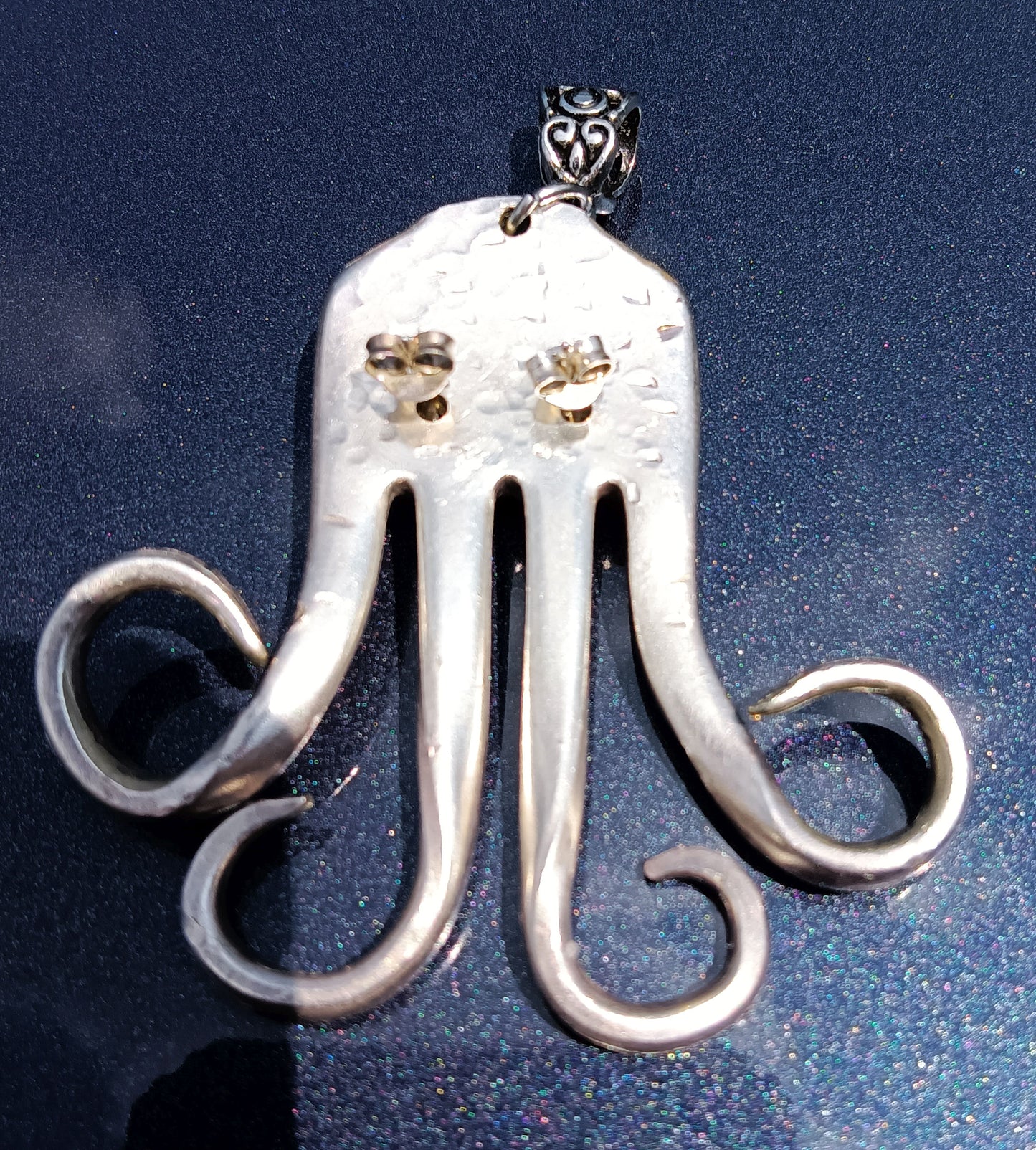 Silver Fork Octopus Pendant