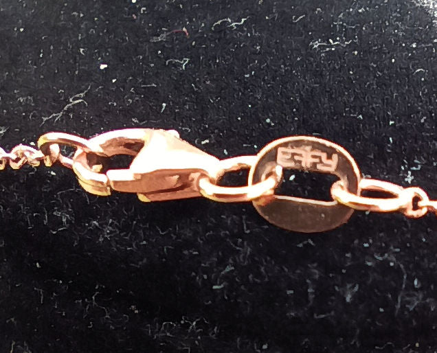 Effy 14K Rose Gold 0.7mm 18" Cable Chain