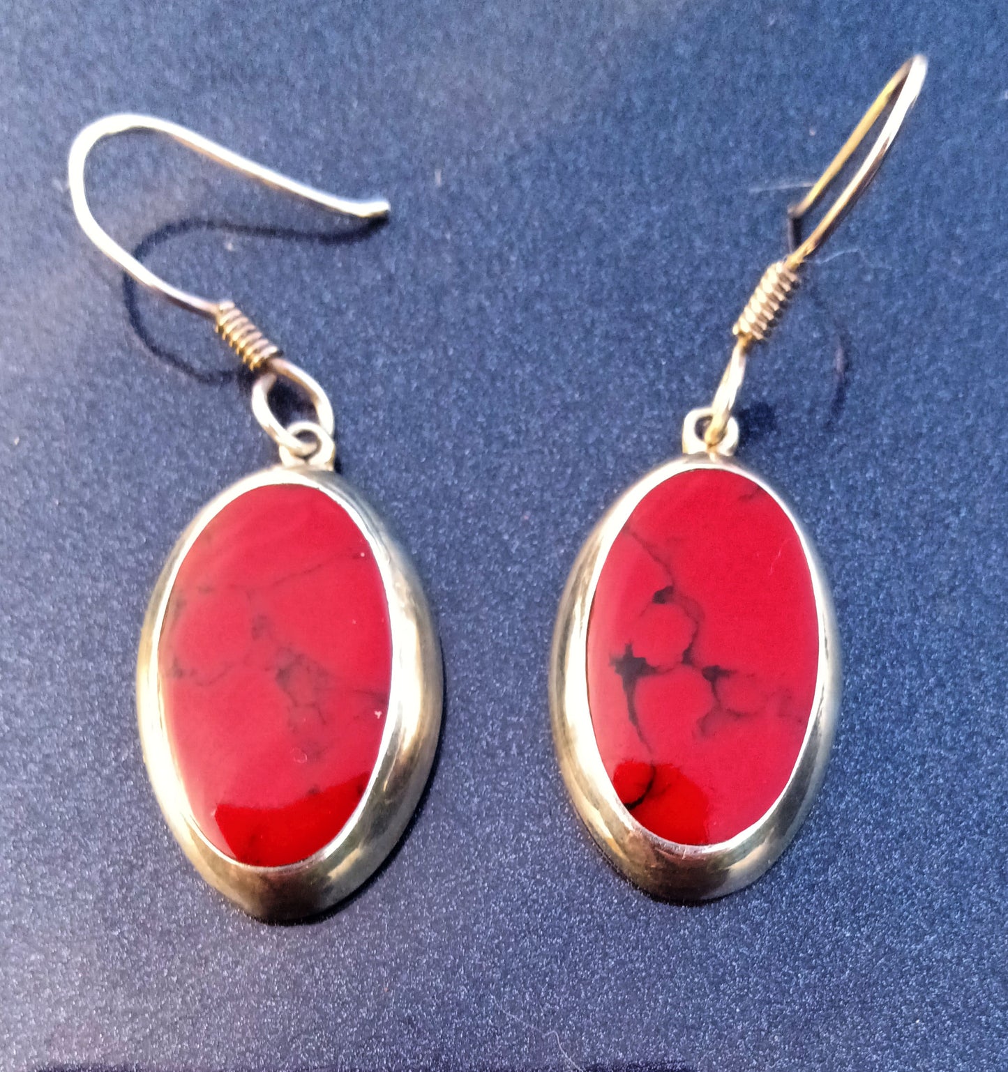 Mexican Red Jasper 925 Earrings