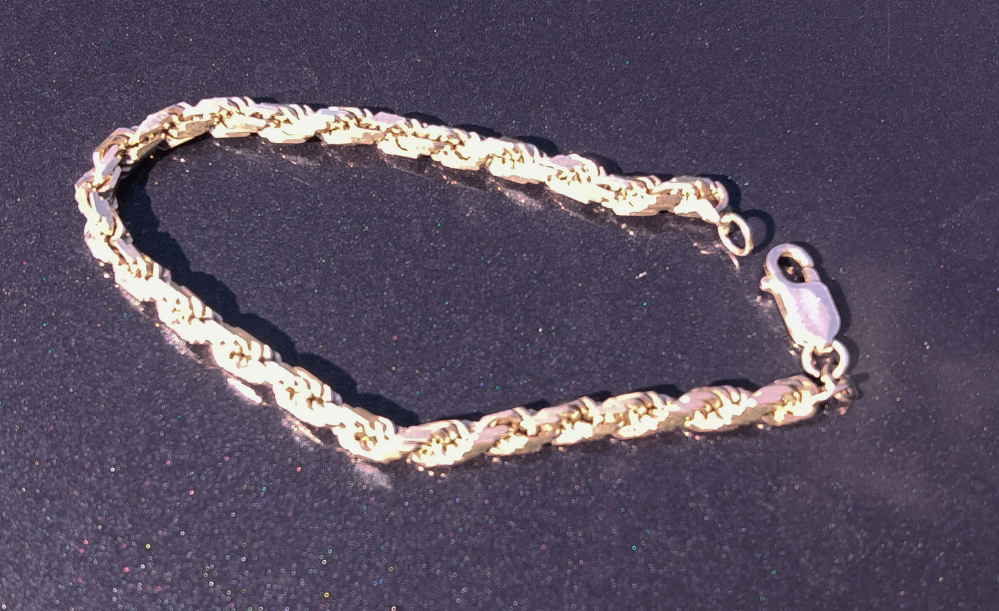 Sterling Silver Heavy Helix Bracelet