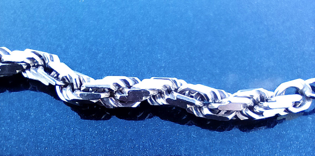 Sterling Silver Heavy Helix Bracelet