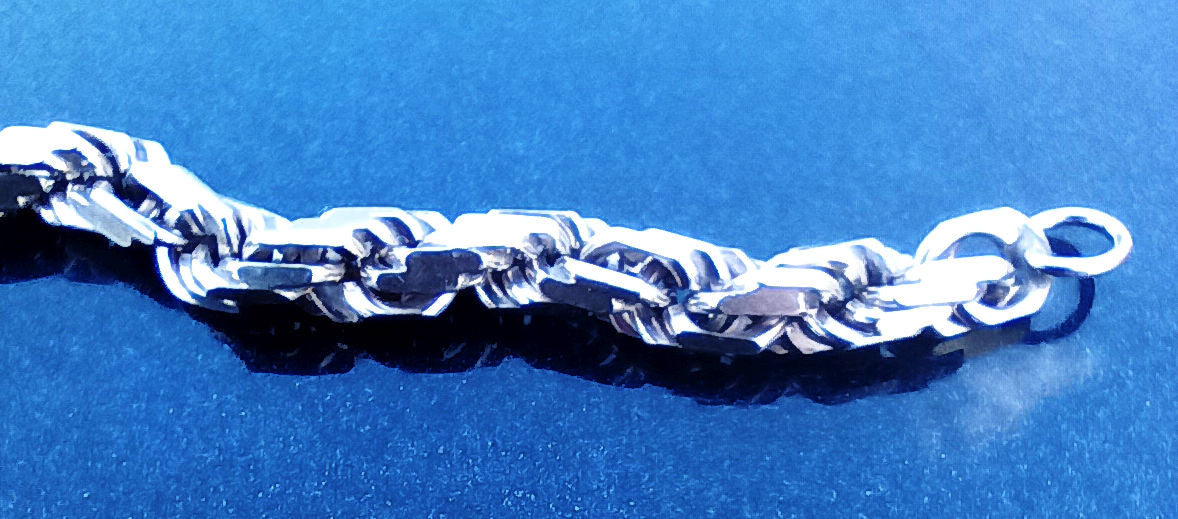 Sterling Silver Heavy Helix Bracelet