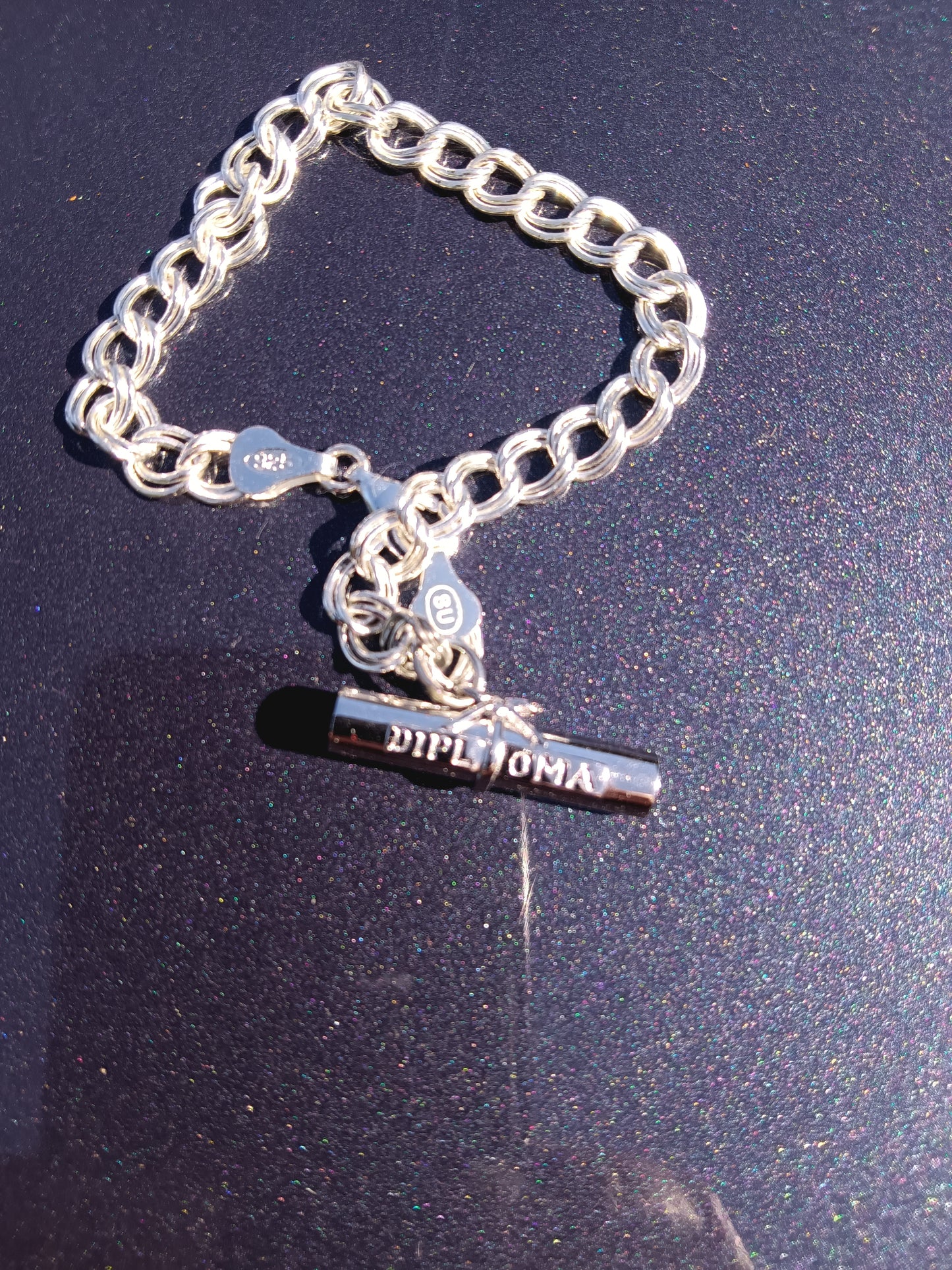 Diploma Charm and Bracelet - 925 Sterling