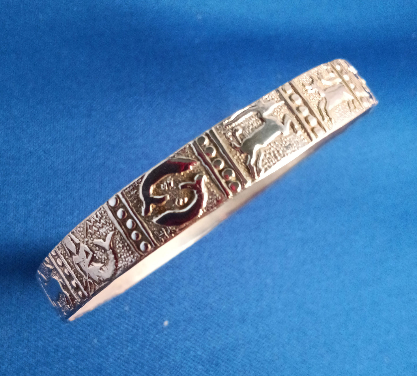 Vintage Zodiac Bracelet – Sterling – 8 inch